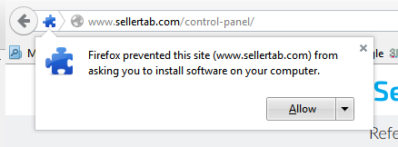 Allow FireFox extension